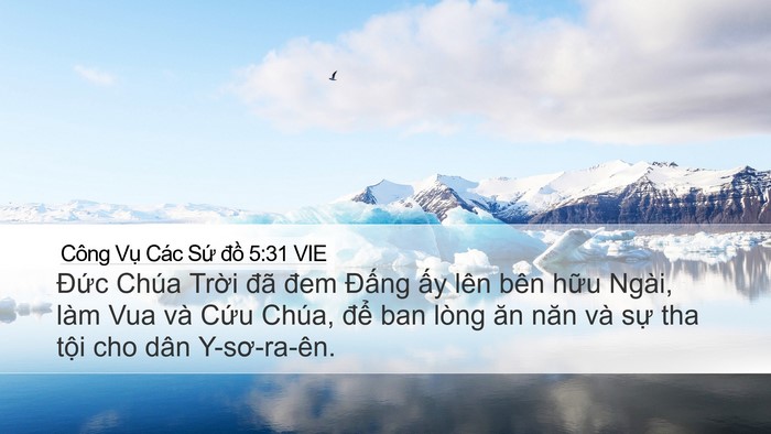 Công Vụ Các Sứ đồ 5:31 VIE Bible Verse Image