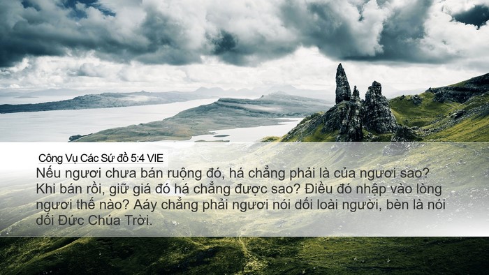 Công Vụ Các Sứ đồ 5:4 VIE Bible Verse Image