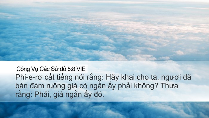 Công Vụ Các Sứ đồ 5:8 VIE Bible Verse Image