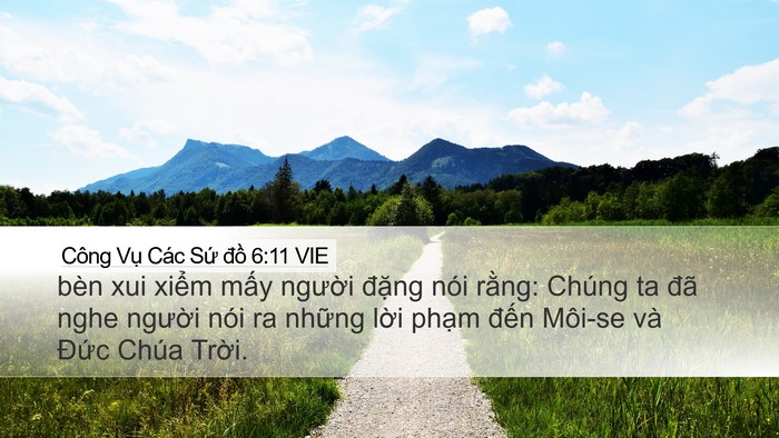 Công Vụ Các Sứ đồ 6:11 VIE Bible Verse Image