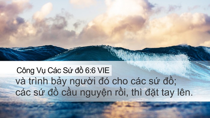 Công Vụ Các Sứ đồ 6:6 VIE Bible Verse Image