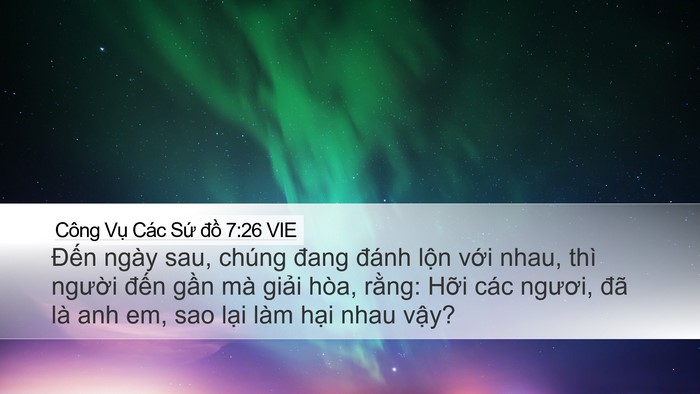 Công Vụ Các Sứ đồ 7:26 VIE Bible Verse Image