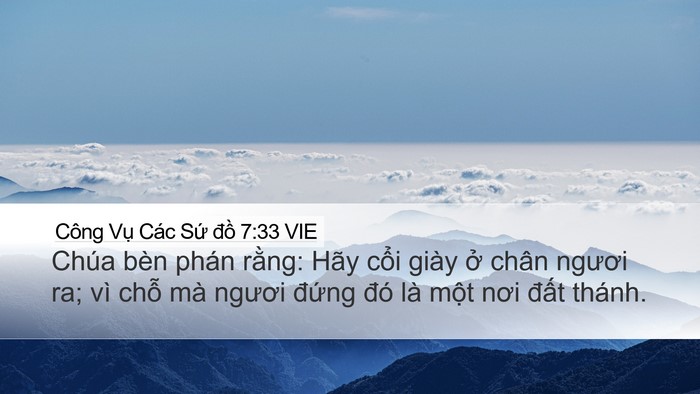 Công Vụ Các Sứ đồ 7:33 VIE Bible Verse Image