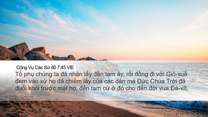 Công Vụ Các Sứ đồ 7:45 VIE Bible Verse Image