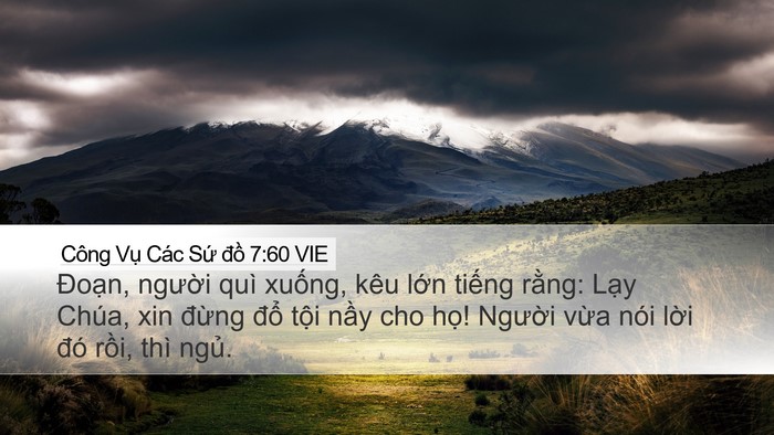 Công Vụ Các Sứ đồ 7:60 VIE Bible Verse Image