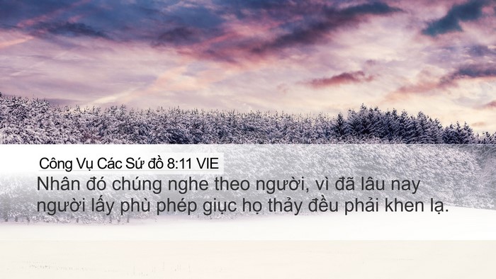 Công Vụ Các Sứ đồ 8:11 VIE Bible Verse Image