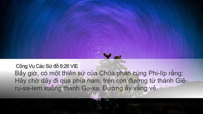 Công Vụ Các Sứ đồ 8:26 VIE Bible Verse Image