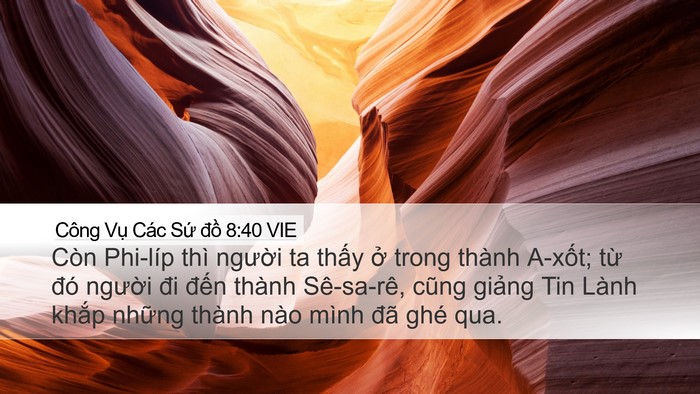 Công Vụ Các Sứ đồ 8:40 VIE Bible Verse Image