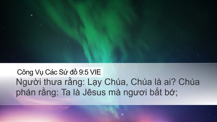 Công Vụ Các Sứ đồ 9:5 VIE Bible Verse Image