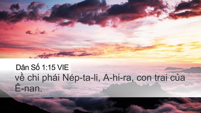 Dân Số 1:15 VIE Bible Verse Image