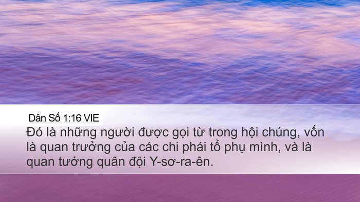 Dân Số 1:16 VIE Bible Verse Image