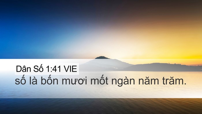 Dân Số 1:41 VIE Bible Verse Image