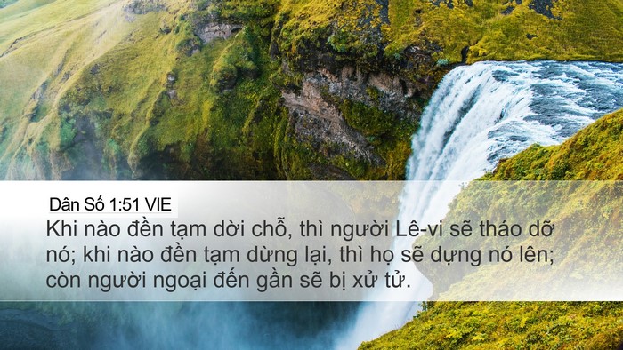 Dân Số 1:51 VIE Bible Verse Image