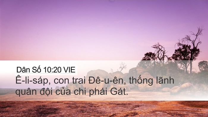 Dân Số 10:20 VIE Bible Verse Image