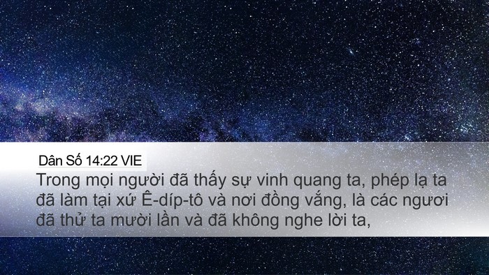 Dân Số 14:22 VIE Bible Verse Image