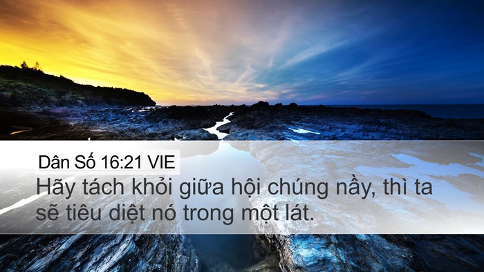 Dân Số 16:21 VIE Bible Verse Image