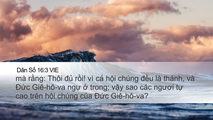 Dân Số 16:3 VIE Bible Verse Image