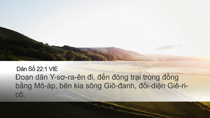 Dân Số 22:1 VIE Bible Verse Image