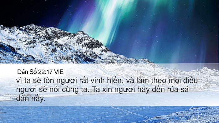 Dân Số 22:17 VIE Bible Verse Image