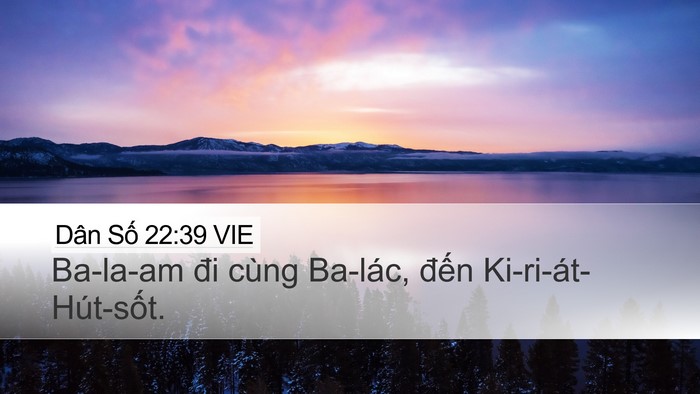 Dân Số 22:39 VIE Desktop Wallpaper - Ba-la-am đi cùng Ba-lác, đến - Desktop Bible Verse Wallpaper