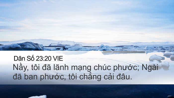 Dân Số 23:20 VIE Bible Verse Image