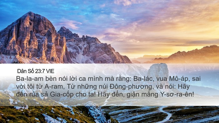 Dân Số 23:7 VIE Bible Verse Image