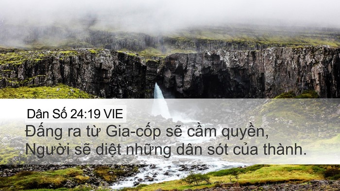 Dân Số 24:19 VIE Bible Verse Image