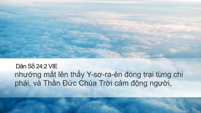 Dân Số 24:2 VIE Bible Verse Image