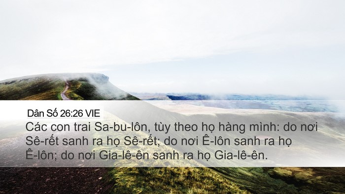 Dân Số 26:26 VIE Bible Verse Image