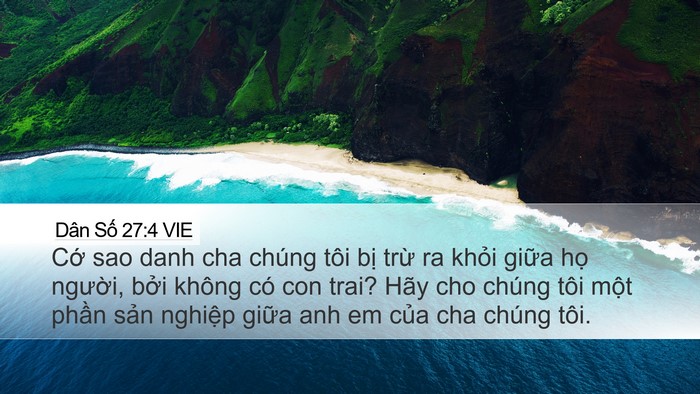 Dân Số 27:4 VIE Desktop Wallpaper - Cớ sao danh cha chúng tôi bị trừ ra - Desktop Bible Verse Wallpaper
