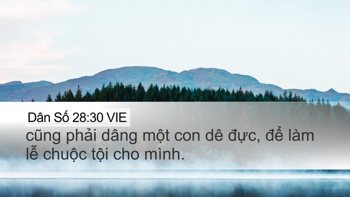 Dân Số 28:30 VIE Bible Verse Image