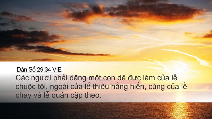 Dân Số 29:34 VIE Bible Verse Image