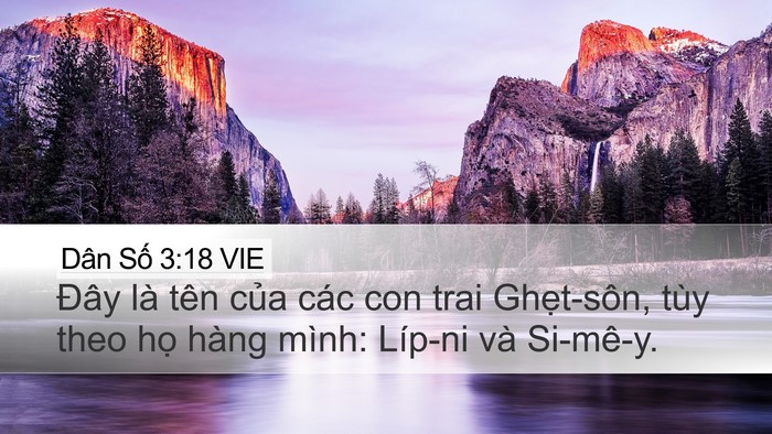 Dân Số 3:18 VIE Bible Verse Image
