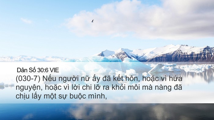 Dân Số 30:6 VIE Desktop Wallpaper - (030-7) Nếu người nữ ấy đã kết hôn, - Desktop Bible Verse Wallpaper