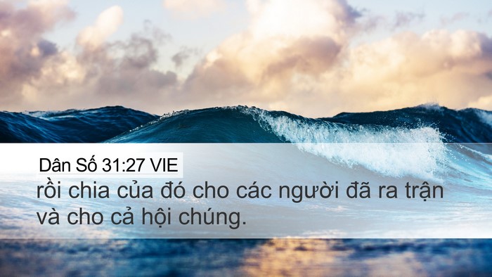 Dân Số 31:27 VIE Bible Verse Image
