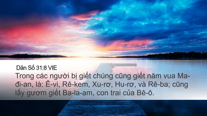 Dân Số 31:8 VIE Bible Verse Image