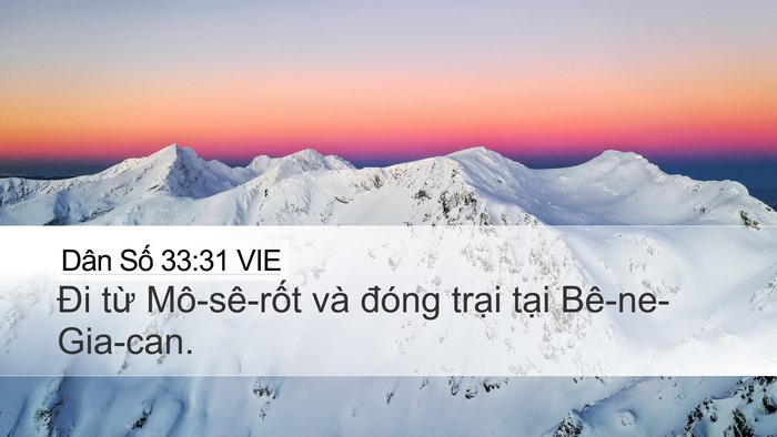 Dân Số 33:31 VIE Desktop Wallpaper - Đi từ Mô-sê-rốt và đóng trại tại - Desktop Bible Verse Wallpaper