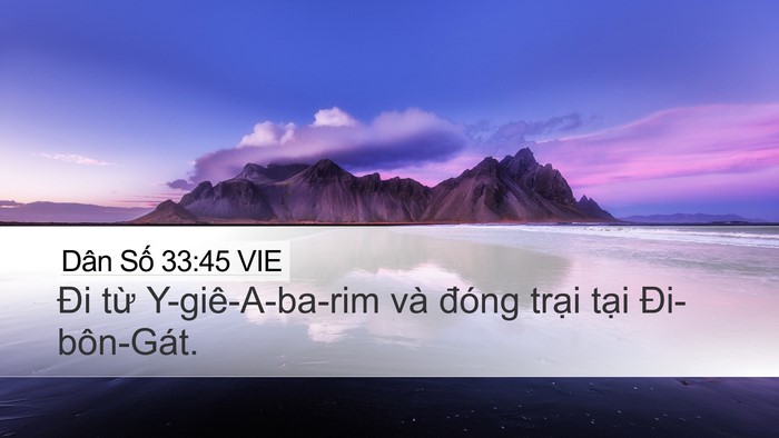 Dân Số 33:45 VIE Bible Verse Image