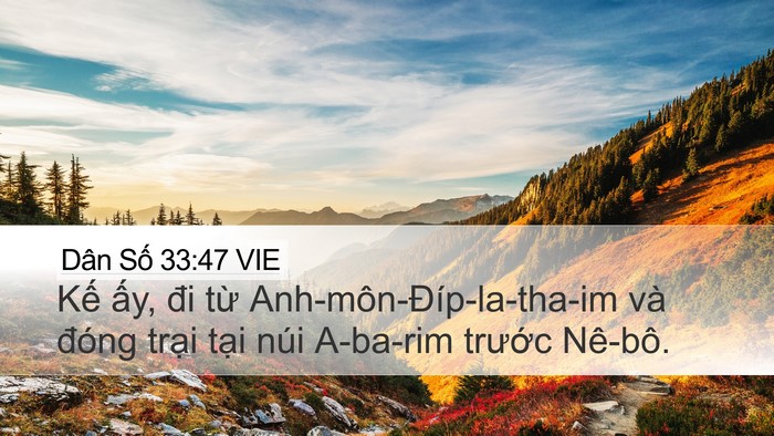 Dân Số 33:47 VIE Bible Verse Image