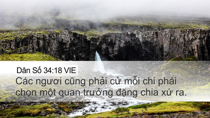 Dân Số 34:18 VIE Bible Verse Image