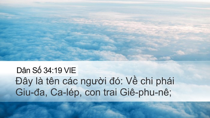 Dân Số 34:19 VIE Bible Verse Image