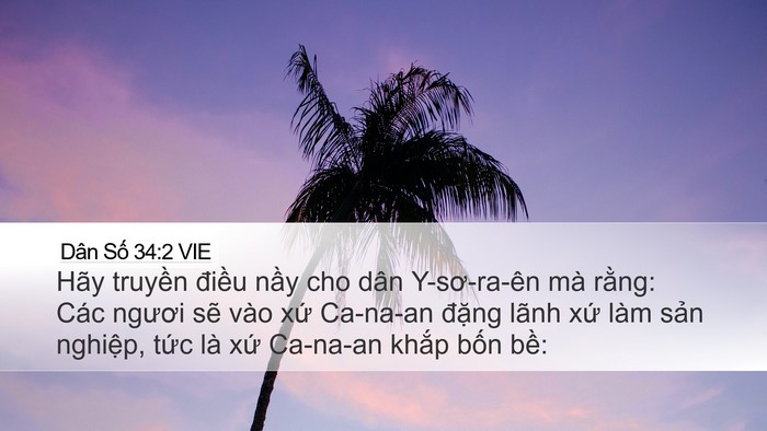 Dân Số 34:2 VIE Bible Verse Image