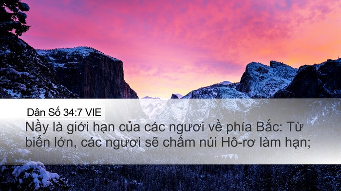 Dân Số 34:7 VIE Bible Verse Image