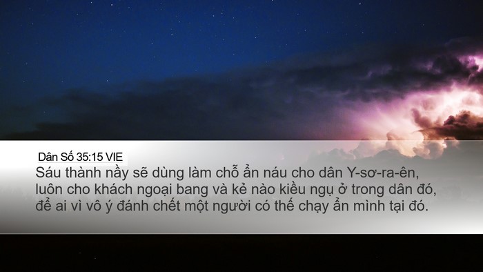 Dân Số 35:15 VIE Bible Verse Image