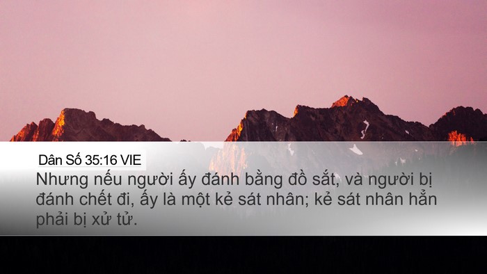 Dân Số 35:16 VIE Bible Verse Image