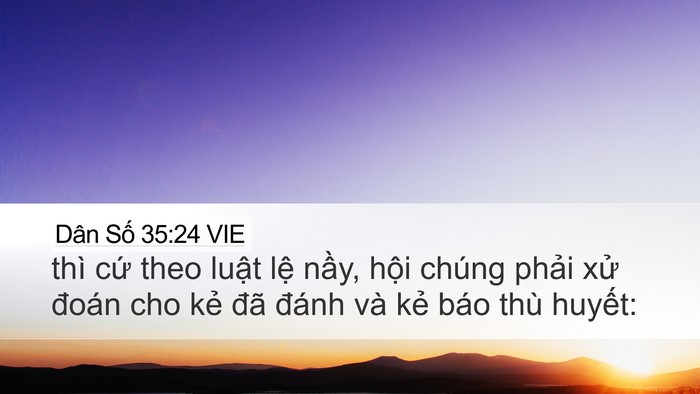 Dân Số 35:24 VIE Bible Verse Image