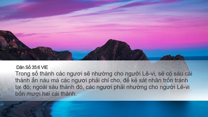 Dân Số 35:6 VIE Bible Verse Image