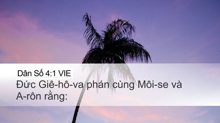 Dân Số 4:1 VIE Bible Verse Image