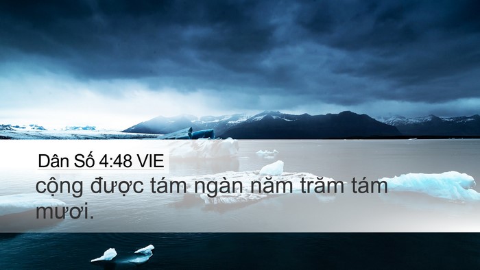 Dân Số 4:48 VIE Bible Verse Image