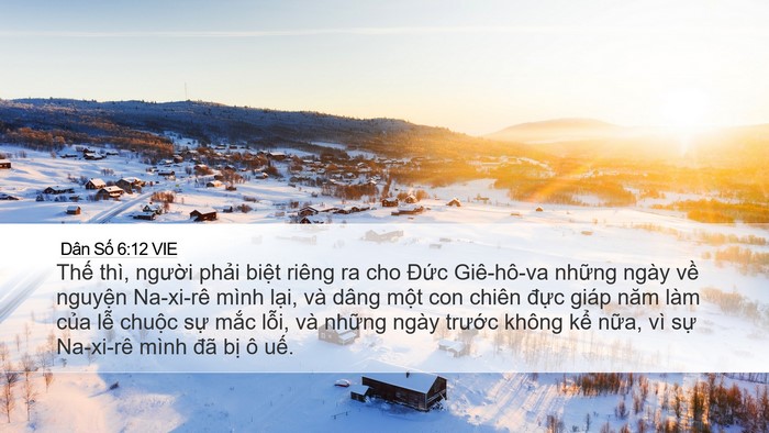 Dân Số 6:12 VIE Bible Verse Image